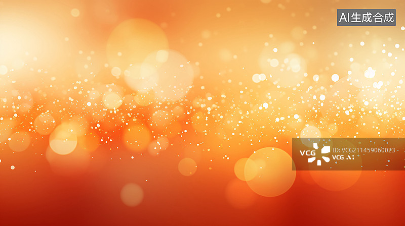 【AI数字艺术】金色光斑背景，抽象闪光灯背景图片素材