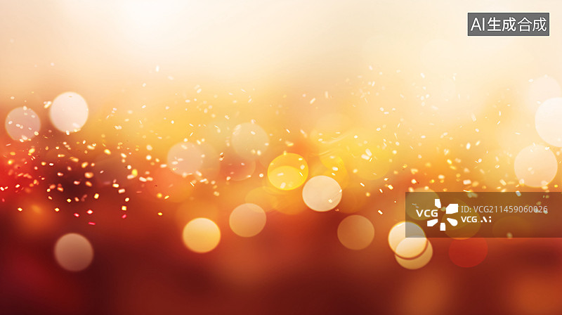 【AI数字艺术】金色光斑背景，抽象闪光灯背景图片素材