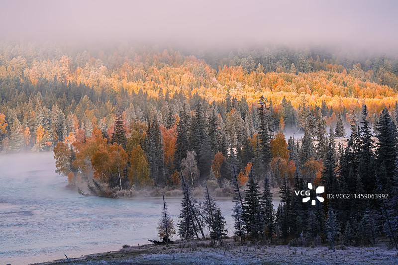 喀纳斯神仙湾图片素材