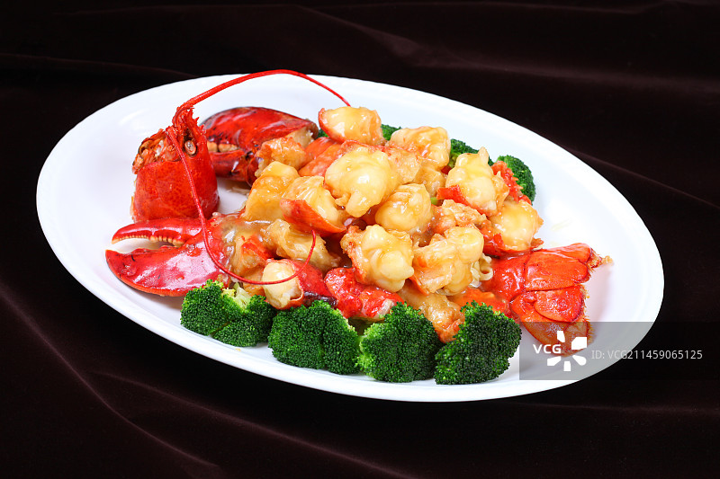 金汤焗龙虾图片素材