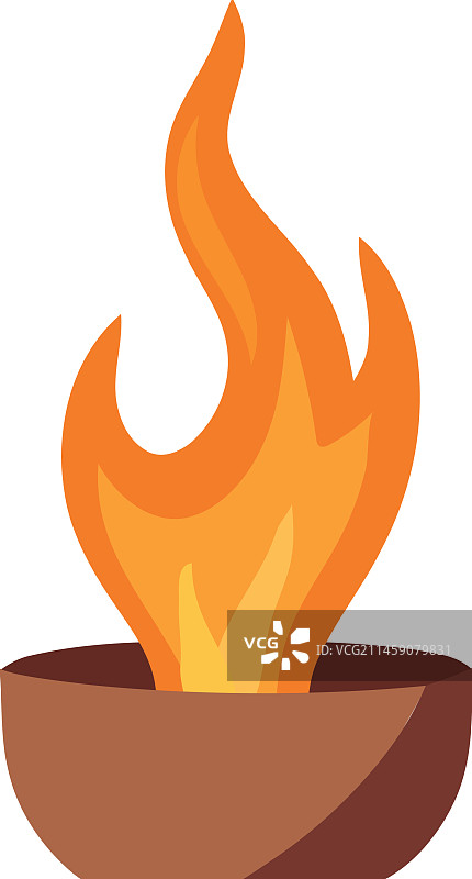带杯子的篝火火焰图片素材