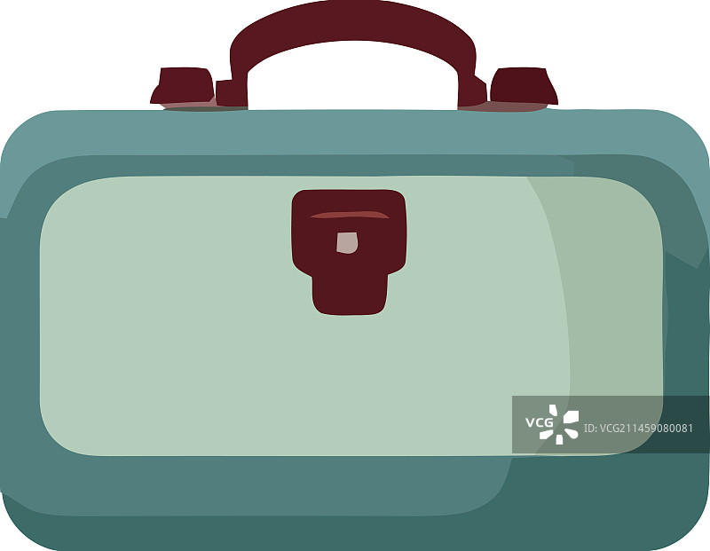 绿色旅行箱设备图标图片素材