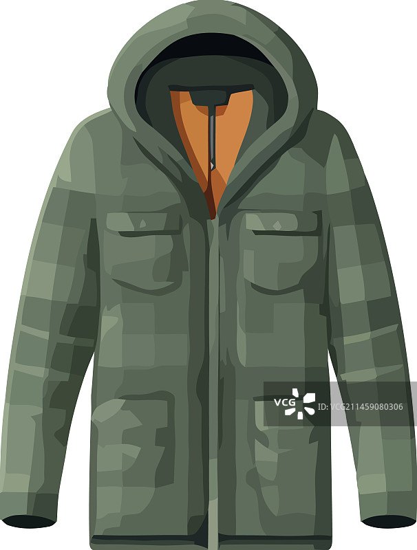 迷彩夹克冬季装备图片素材