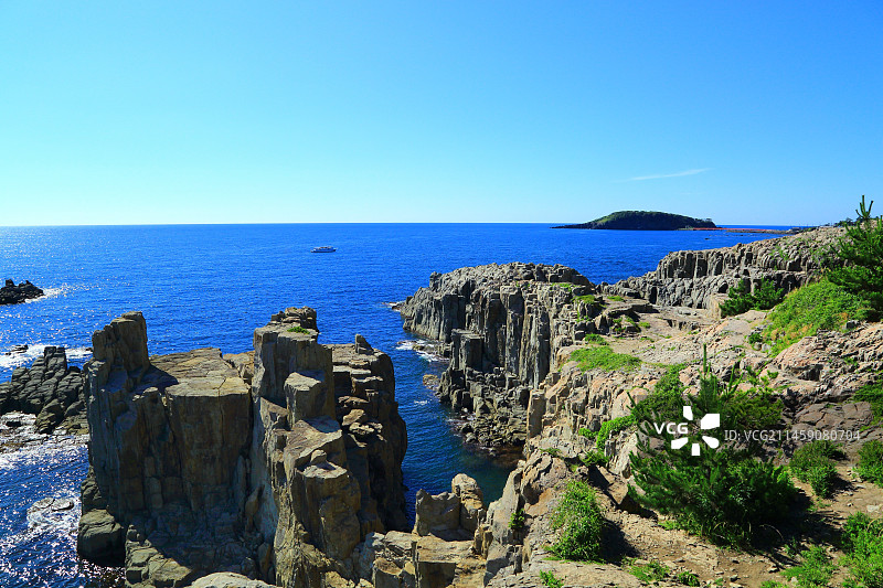 日本福井县坂井市越前海岸图片素材