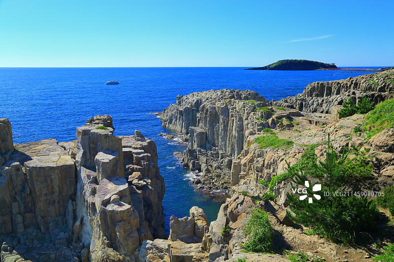 日本福井县坂井市越前海岸图片素材