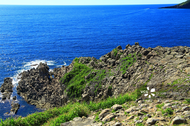 日本福井县坂井市越前海岸图片素材