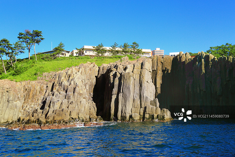 日本福井县坂井市越前海岸图片素材