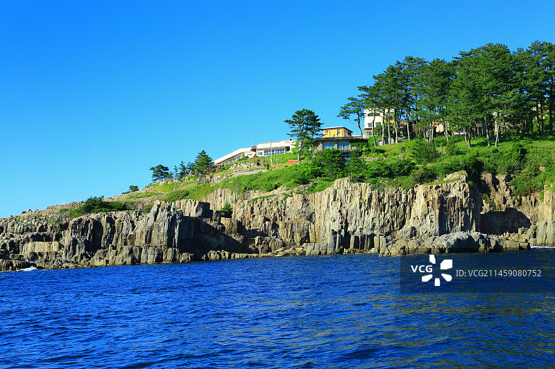 日本福井县坂井市越前海岸图片素材