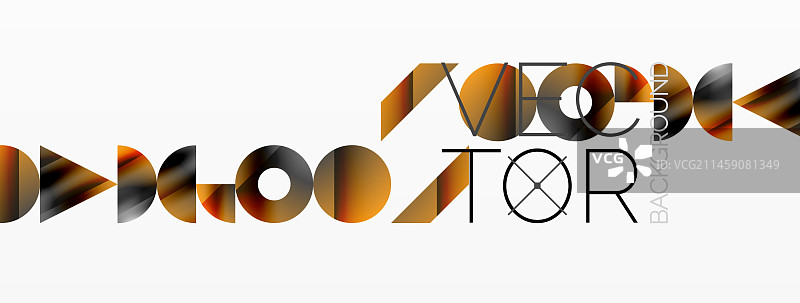 极简主义几何形式的融合图片素材