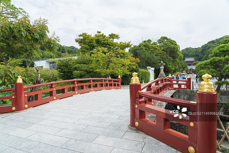 日本鹤冈八幡宫，神奈川县镰仓市图片素材