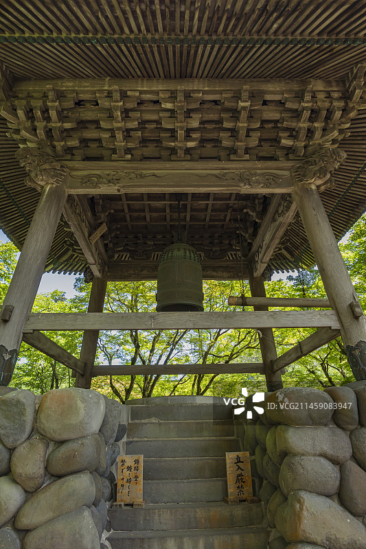 日本伊豆修善寺旅游景点钟楼大厅图片素材