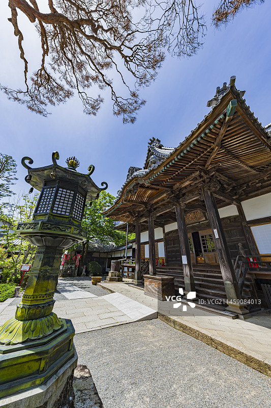 日本伊豆修善寺主殿前景色图片素材