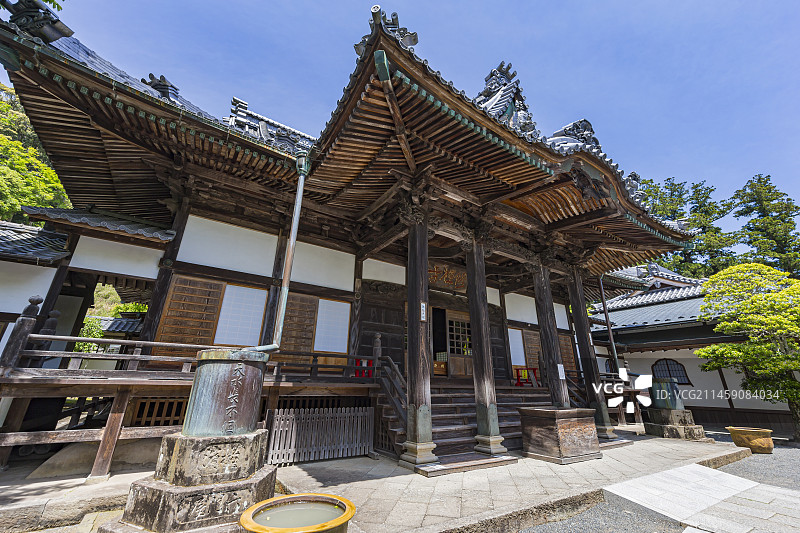 日本静冈县伊豆修善寺主殿图片素材