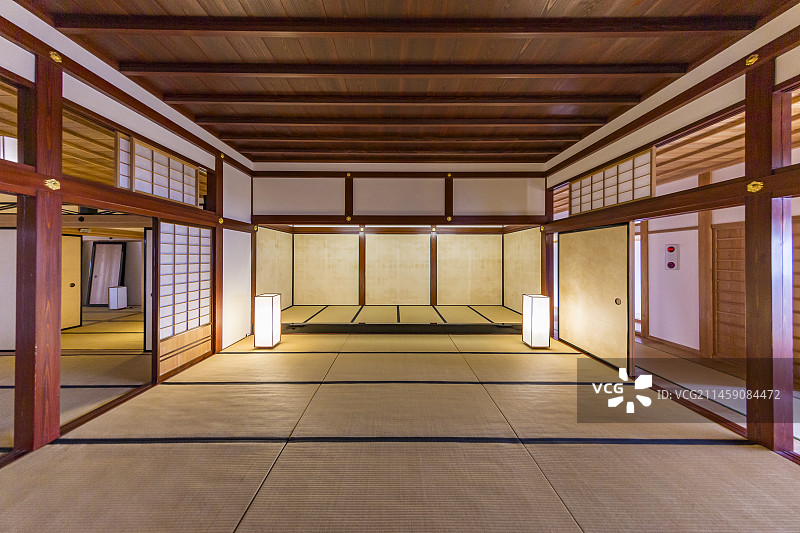 2000年修复的佐渡奉行所居间，日本新泻县佐渡市图片素材