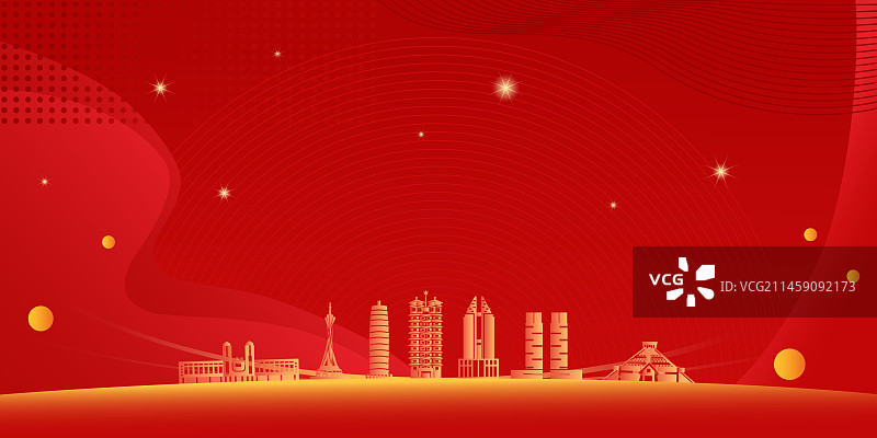 郑州企业会议年会主视觉背景展板图片素材