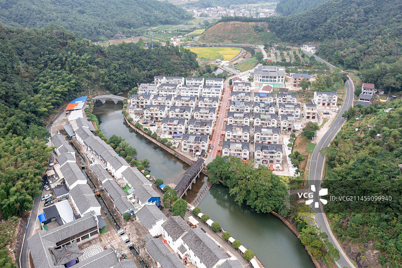浙江台州，三门县，潘家小镇图片素材