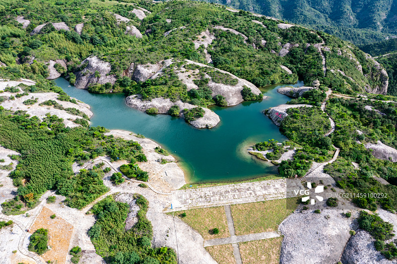 浙江台州温岭方山风景区，航拍图片图片素材