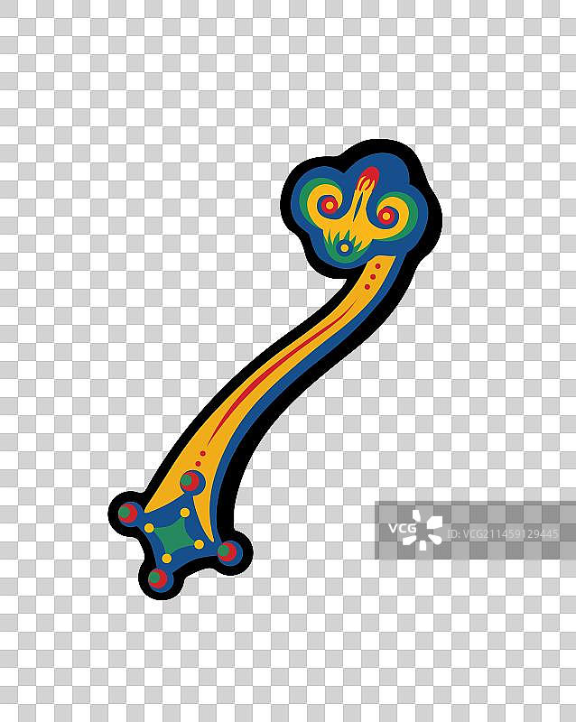 吉祥元素钱币祥云图案图片素材