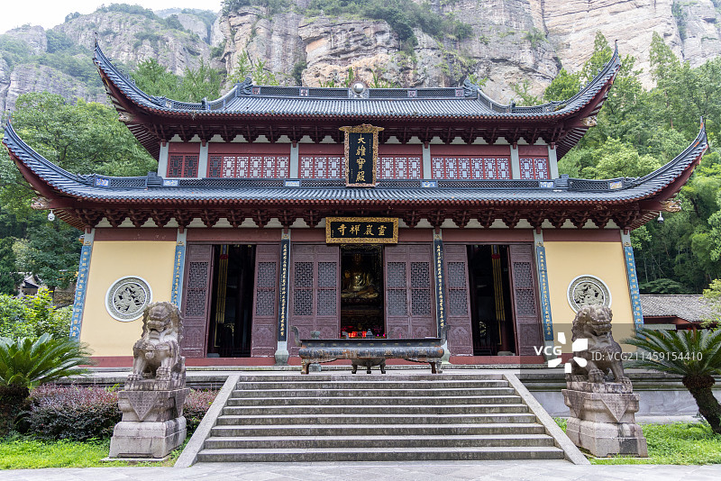 温州雁荡山灵岩禅寺图片素材