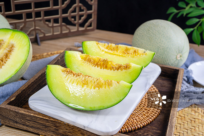 玫珑网纹蜜瓜图片素材