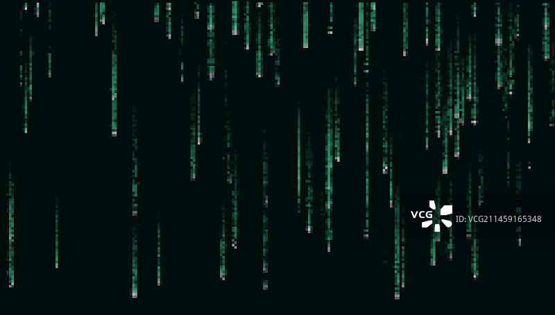 像素风黑客帝国科技背景图片素材