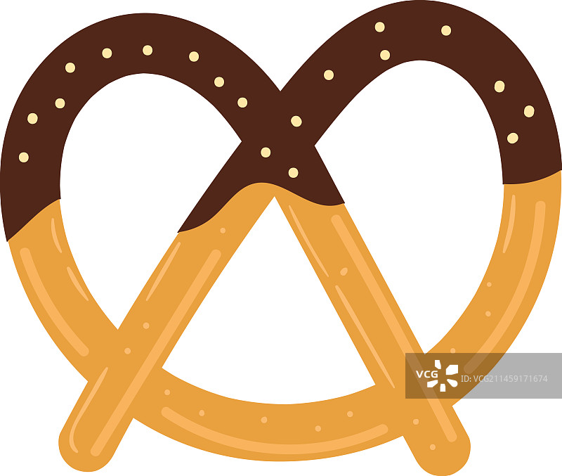 巧克力蝴蝶脆饼图标图片素材