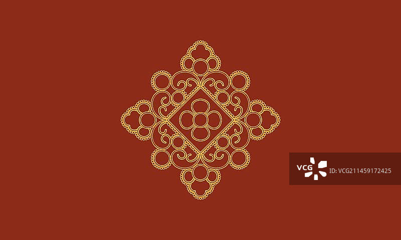 彩色无缝花卉纹样，中国传统图案设计，设计素材，插画元素图片素材