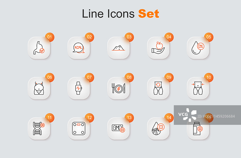 线条无乳糖无棕榈油图片素材