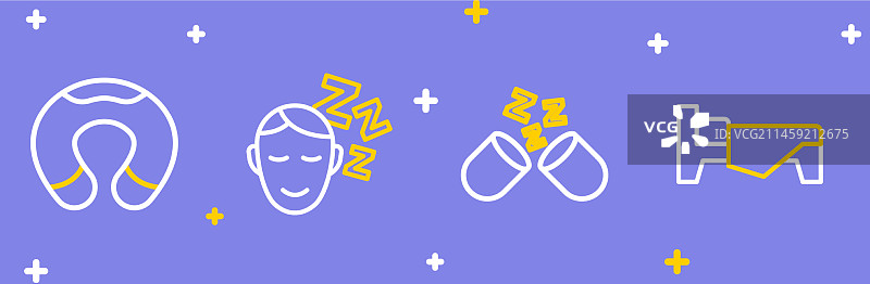 床安眠药旅行图片素材