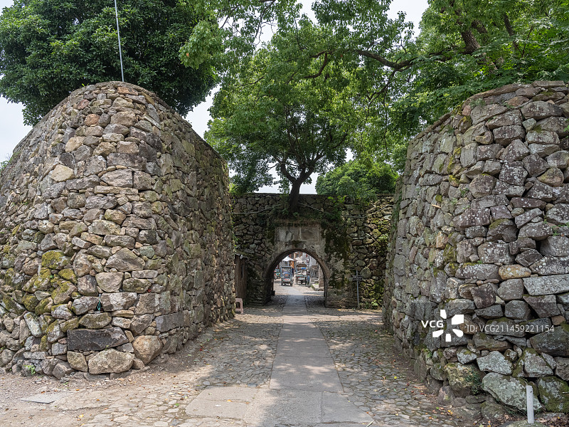 临海桃渚古城图片素材