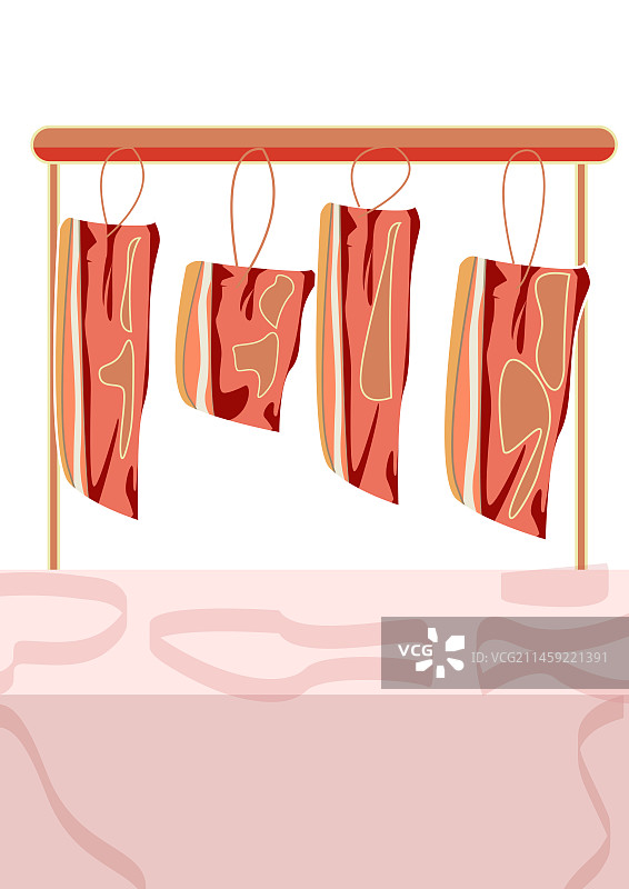 卖肉摊子图片素材