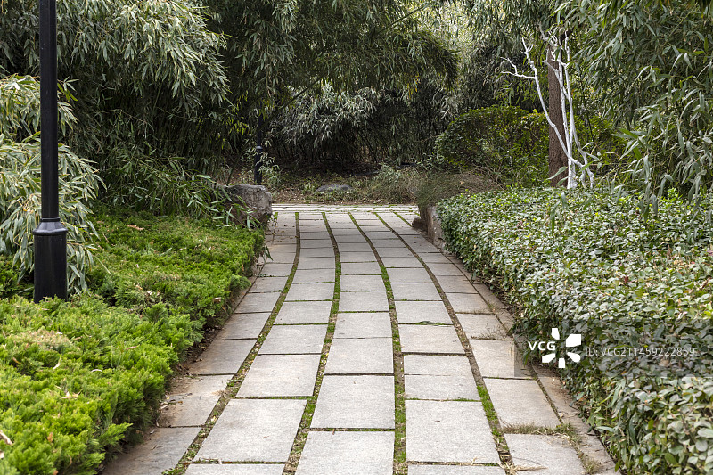 中国山东济南大明湖公园风景图片素材