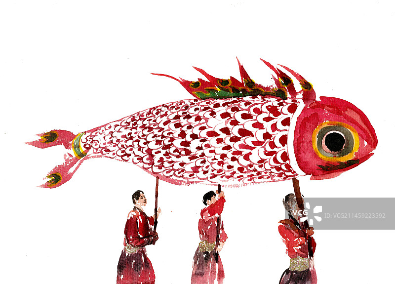 春节的彩灯图片素材