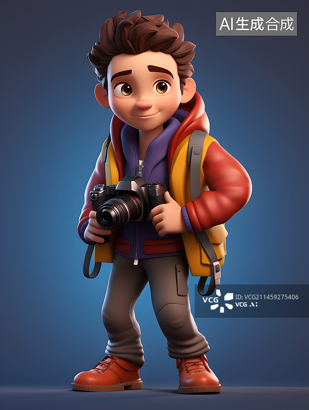 【AI数字艺术】摄影记者图片素材