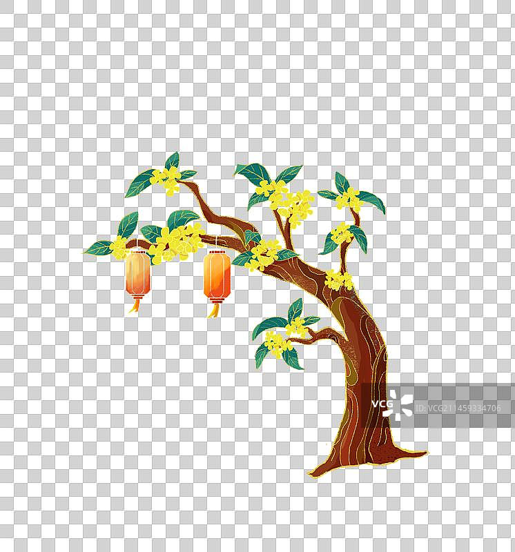 国风桂花树图片素材