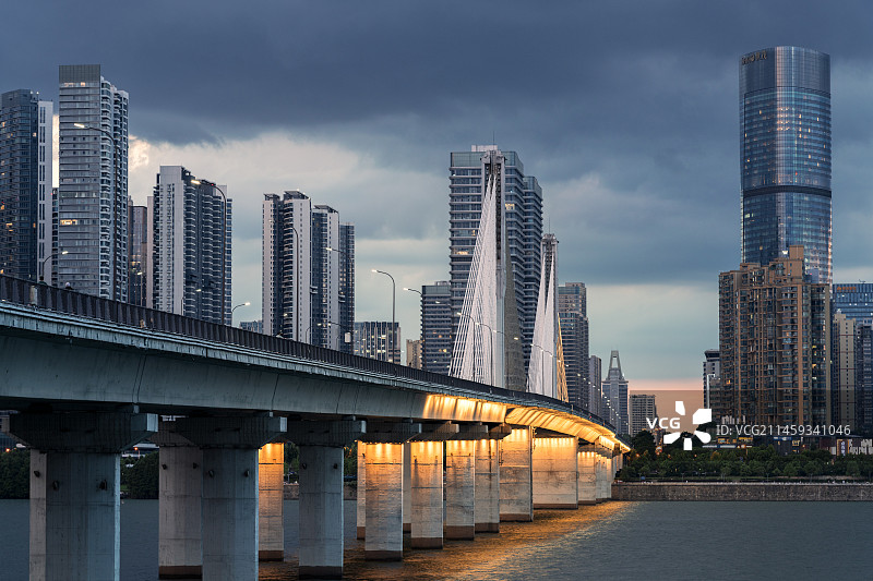 长沙银盆岭大桥图片素材
