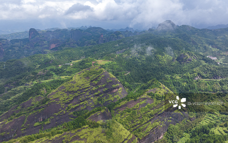 广丰县铜钹山的纯天然美景图片素材