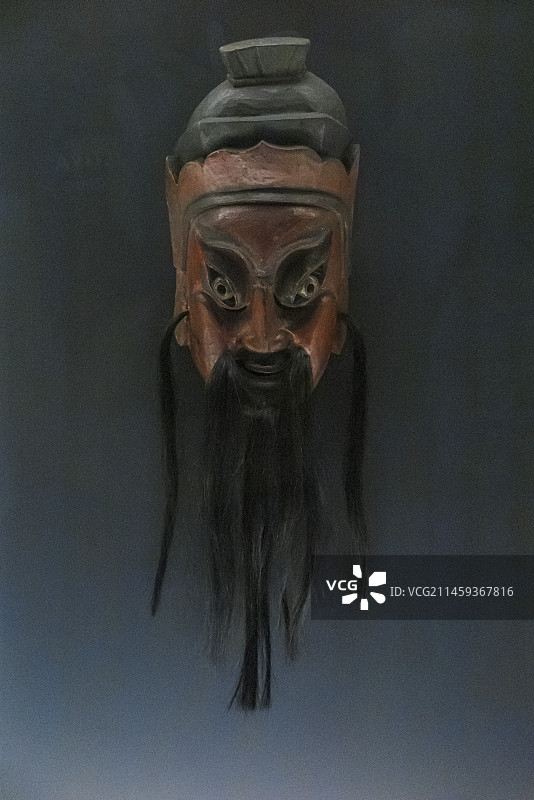 中国贵州德江县土家族傩戏面具全套图片素材