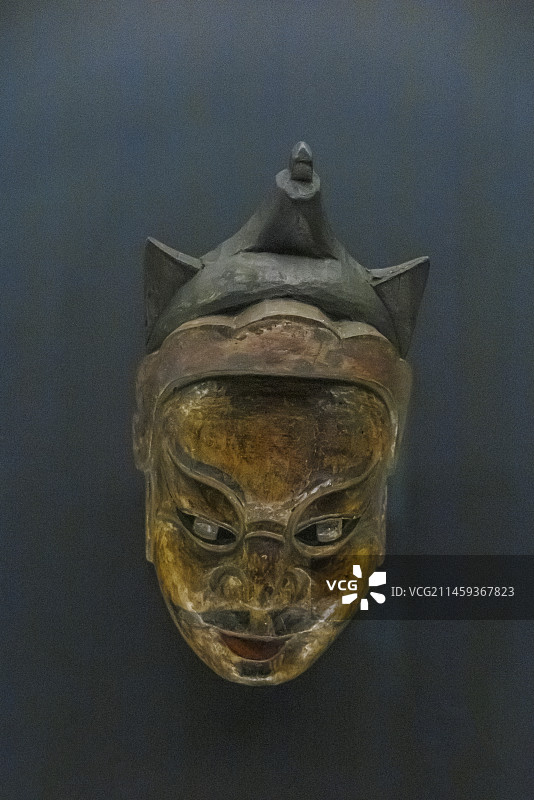 中国贵州德江县土家族傩戏面具全套图片素材