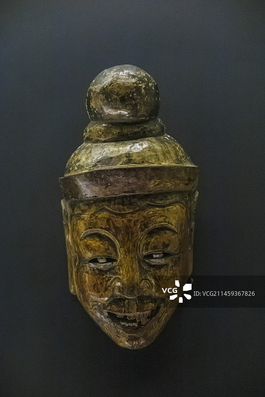 中国贵州德江县土家族傩戏面具全套图片素材