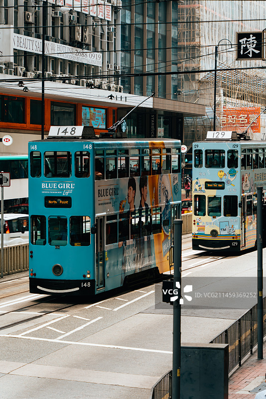香港北角叮当车图片素材