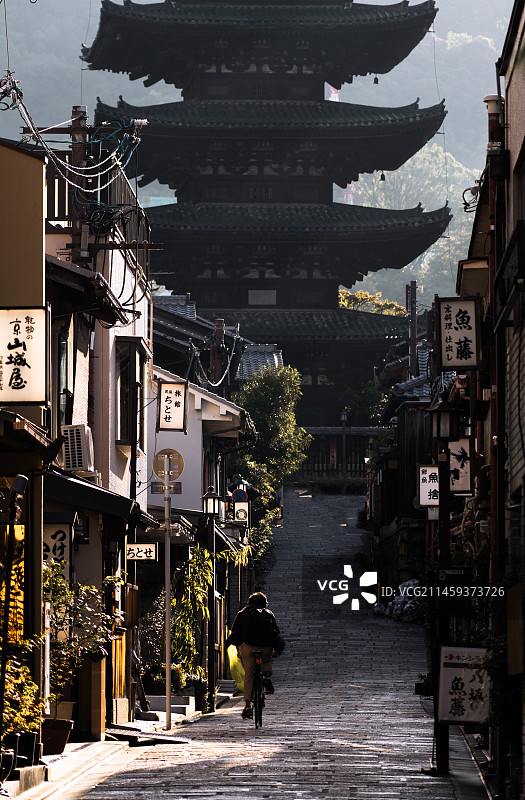 日本京都二年坂三年坂景区图片素材