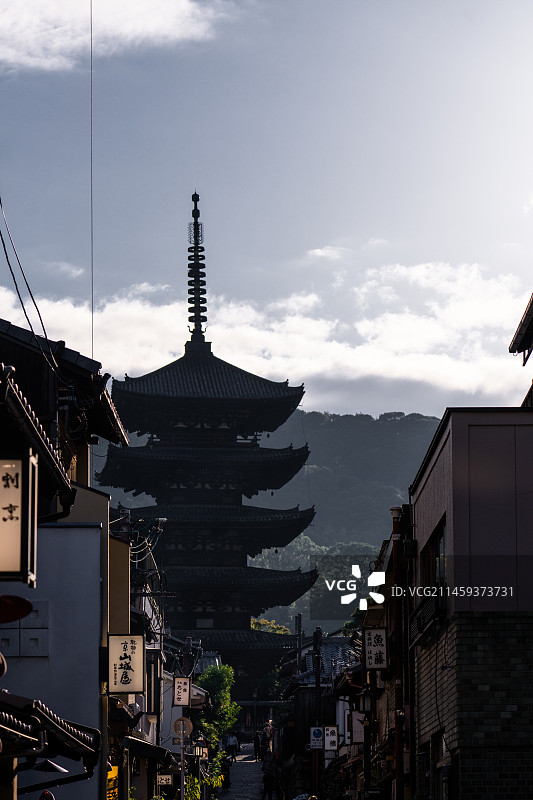 日本京都二年坂三年坂景区图片素材