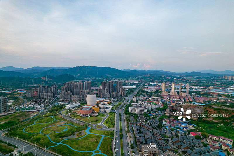 中国湖南醴陵瓷谷航拍风光图片素材