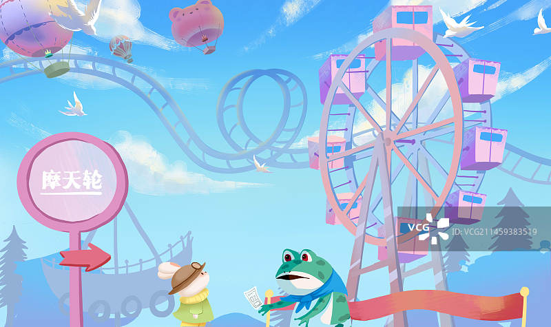 摩天轮图片素材