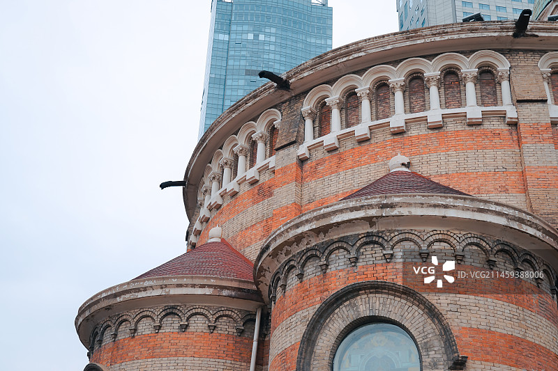 中国20世纪建筑遗产，天津市西开教堂图片素材