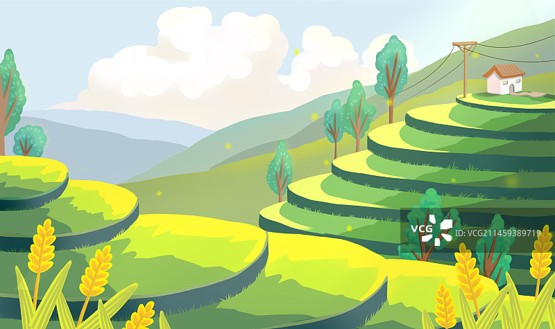 梯田图片素材