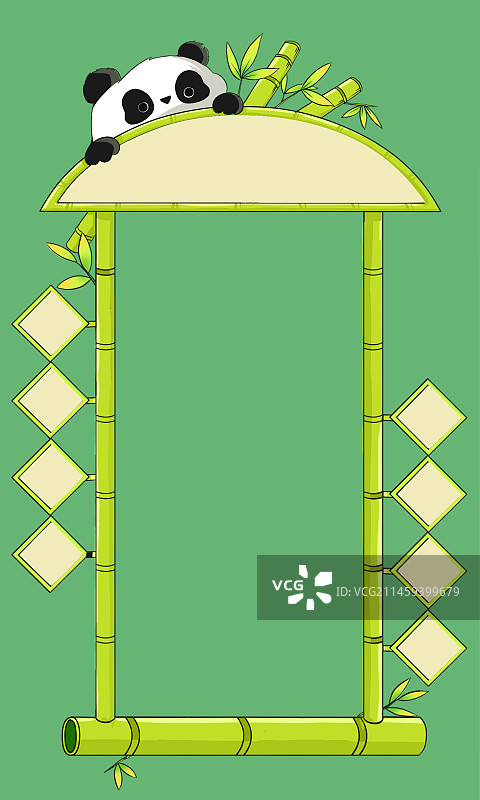 竹子味框框图片素材