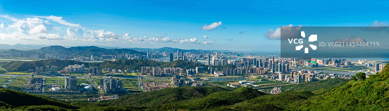 横琴粤澳深度合作区全景图片素材