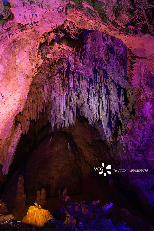 湖北省通山县隐水洞 溶洞图片素材